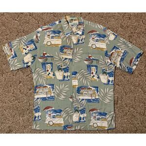 Vintage Campia Shirt Mens Large‎ Rayon Hawaiian Cruise Beach Vacation AOP